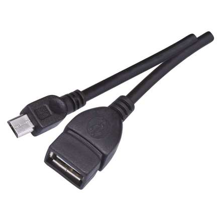USB kabel emos SB 7400 USB A socket – USB micro B male 0,15m