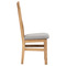 Dřevěná jídelní židle Autronic Dřevěná jídelní židle, potah stříbrná látka, masiv dub, přírodní odstín (C-2100 SIL2) (10)