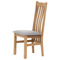 Dřevěná jídelní židle Autronic Dřevěná jídelní židle, potah stříbrná látka, masiv dub, přírodní odstín (C-2100 SIL2) (3)