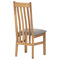 Dřevěná jídelní židle Autronic Dřevěná jídelní židle, potah stříbrná látka, masiv dub, přírodní odstín (C-2100 SIL2) (8)
