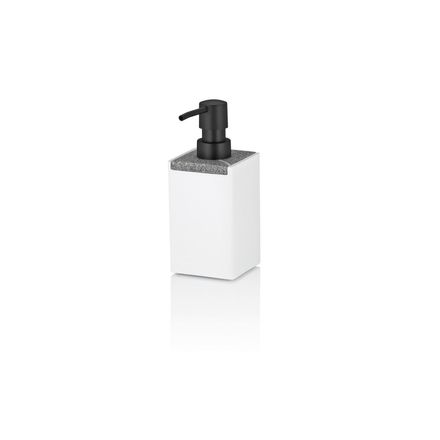 Dávkovač mýdla Kela KL-23694 Cube polyresin bílá 300 ml