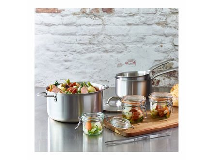 Nerezový hrnec de Buyer 3605.24 ALCHIMY, nerezový, průměr 24 cm, 3 vrstvy (2)