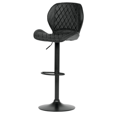 Barová židle Autronic Židle barová, černá COWBOY látka, černá podnož (AUB-431 BK3)