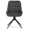 Moderní jídelní židle Autronic Židle jídelní a konferenční, tmavě šedá látka, černé kovové nohy, otočný mechanismus (HC-536 GREY2) (1)