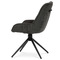 Moderní jídelní židle Autronic Židle jídelní a konferenční, tmavě šedá látka, černé kovové nohy, otočný mechanismus (HC-536 GREY2) (4)