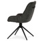 Moderní jídelní židle Autronic Židle jídelní a konferenční, tmavě šedá látka, černé kovové nohy, otočný mechanismus (HC-536 GREY2) (5)