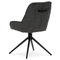 Moderní jídelní židle Autronic Židle jídelní a konferenční, tmavě šedá látka, černé kovové nohy, otočný mechanismus (HC-536 GREY2) (6)