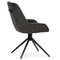 Moderní jídelní židle Autronic Židle jídelní a konferenční, tmavě šedá látka, černé kovové nohy, otočný mechanismus (HC-536 GREY2) (7)