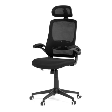 Kancelářská židle Autronic Židle kancelářská, černá mesh, plastový kříž (KA-Q851 BK)