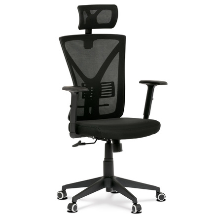 Kancelářská židle Autronic Židle kancelářská, černá mesh, plastový kříž (KA-Q851 BK)