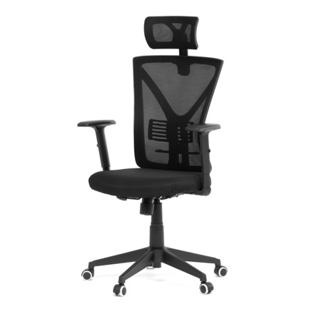 Kancelářská židle Autronic Židle kancelářská, černá mesh, plastový kříž (KA-Q851 BK)