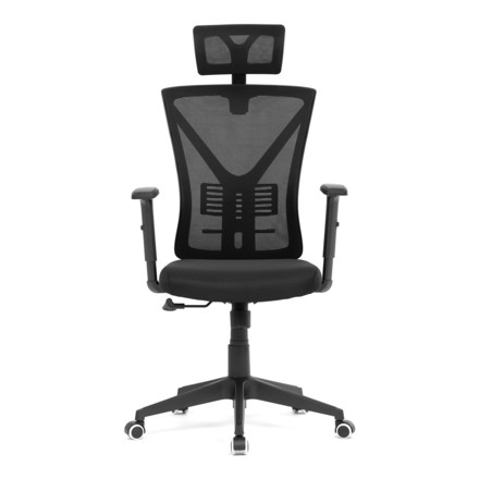 Kancelářská židle Autronic Židle kancelářská, černá mesh, plastový kříž (KA-Q851 BK) (1)