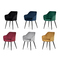 Moderní jídelní židle Autronic Jídelní židle, potah černá matná sametová látka, kovové nohy, černý matný lak (PIKA BK4) (13)