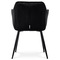 Moderní jídelní židle Autronic Jídelní židle, potah černá matná sametová látka, kovové nohy, černý matný lak (PIKA BK4) (7)