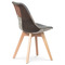 Moderní jídelní židle Autronic Jídelní židle, potah látka patchwork, dřevěné nohy, masiv přírodní buk (CT-765 PW2) (9)