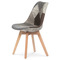 Moderní jídelní židle Autronic Jídelní židle, potah látka patchwork, dřevěné nohy, masiv přírodní buk (CT-765 PW2) (3)