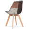 Moderní jídelní židle Autronic Jídelní židle, potah látka patchwork, dřevěné nohy, masiv přírodní buk (CT-765 PW2) (6)