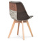 Moderní jídelní židle Autronic Jídelní židle, potah látka patchwork, dřevěné nohy, masiv přírodní buk (CT-765 PW2) (8)