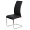 Moderní jídelní židle Autronic Jídelní židle, potah černá ekokůže, kovová pohupová podnož, lesklý chrom (DCL-408 BK) (1)