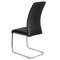 Moderní jídelní židle Autronic Jídelní židle, potah černá ekokůže, kovová pohupová podnož, lesklý chrom (DCL-408 BK) (2)