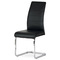 Moderní jídelní židle Autronic Jídelní židle, potah černá ekokůže, kovová pohupová podnož, lesklý chrom (DCL-408 BK) (3)