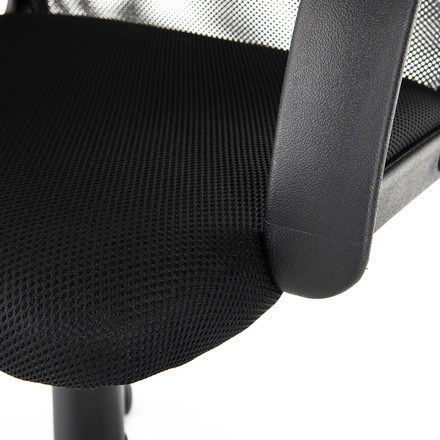 Kancelářská židle Autronic Kancelářská židle, potah černá ekokůže a síťovina MESH, houpací mechanismus (KA-L601 BK)
