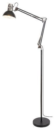 Stojací lampa Rabalux 2196 Aristelo 1xE27/40W/230V černá/lesklý chrom