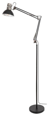 Stojací lampa Rabalux 2196 Aristelo 1xE27/40W/230V černá/lesklý chrom (1)