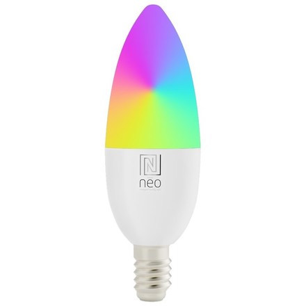 LED žárovka Immax (07716L) NEO LITE smart žárovka LED svíčka 6W,EGB+CCT, WIFI