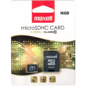 Paměťová karta Maxell MicroSDHC 16GB CL10 + adpt 854717