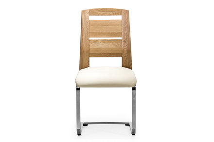 Moderní jídelní židle Alpi PISA chair dub-224, Wild oak, kůže-756