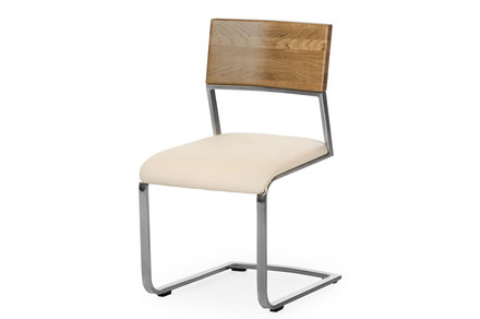 Moderní jídelní židle Alpi AUREA chair dub-224, Wild oak, kůže-905