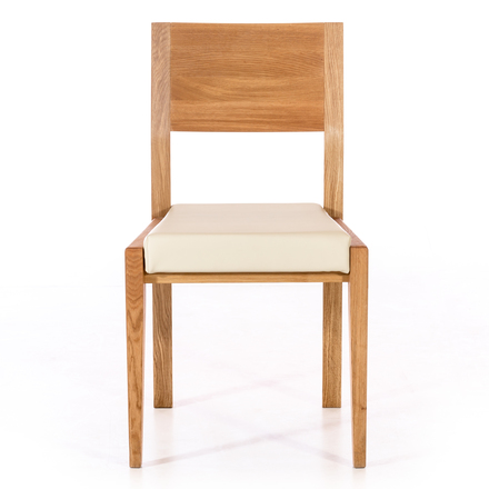 Dřevěná jídelní židle Alpi ARON chair dub-224, Wild oak, kůže-905