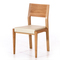 Dřevěná jídelní židle Alpi ARON chair dub-224, Wild oak, kůže-905 (1)