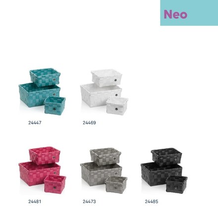 Sada košíků Kela KL-24485 Neo PP plast černá 3 ks (4)