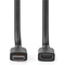 HDMI kabel Nedis Ultra High Speed HDMI s ethernetem, 8K 60 Hz, 48 Gbps, prodlužovací, 1 m - černý (1)