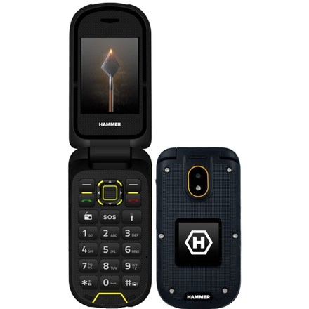 Mobilní telefon myPhone Hammer Bow - černý/ oranžový