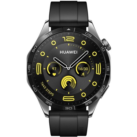 Chytré hodinky Huawei Watch GT 4 46mm - Black Stainless Steel + Black Strap