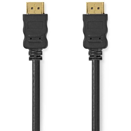 HDMI kabel Nedis High Speed HDMI s ethernetem, 4K 30 Hz, 10, 2 Gbps, 1 m - černý