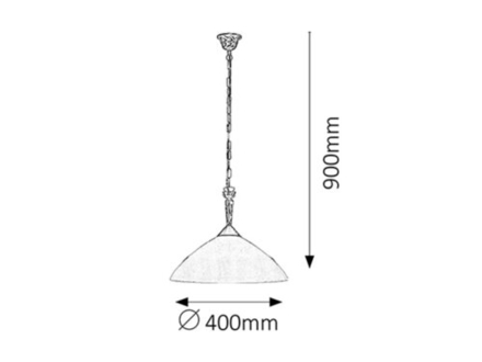 Lustr na řetězu Rabalux 8176 Lustr na řetězu REGINA 1xE27/60W/230V (1)