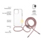 Kryt na mobil Fixed Pure Neck s růžovou šňůrkou na krk pro Apple iPhone 15 Pro Max - průhledný (3)