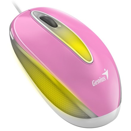 Počítačová myš Genius DX-Mini optická/ 3 tlačítka/ 1000DPI - růžová