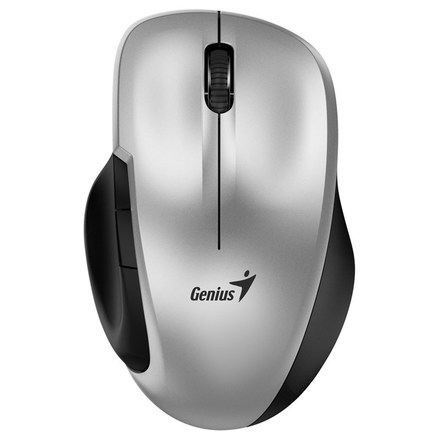 Bezdrátová počítačová myš Genius Ergo 8200S optická/ 5 tlačítek/ 1200DPI - stříbrná