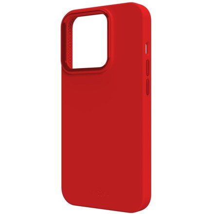 Kryt na mobil Fixed MagFlow s podporou MagSafe na Apple iPhone 15 - červený