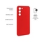 Kryt na mobil Fixed na Samsung Galaxy S23+ - červený (2)