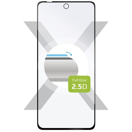 Tvrzené sklo Fixed Full-Cover na Motorola Moto G72 - černé