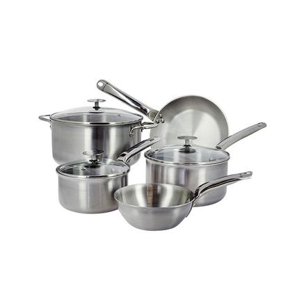 Sada nádobí de Buyer 3601.03, ALCHIMY, sada, hrnec s poklicí o 24 cm, 2 ks rendlíků s poklicemi o 16/20 cm, 2 ks pánve o 24 cm