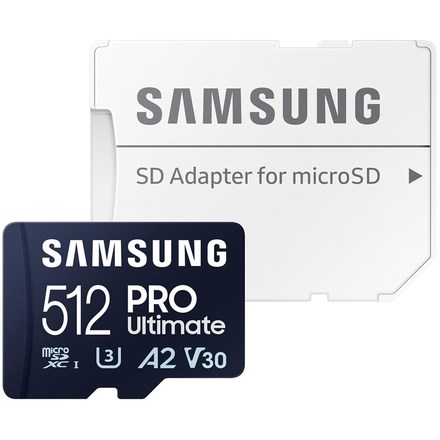 Paměťová karta Samsung Micro SDXC 512GB PRO Ultimate + SD adaptér