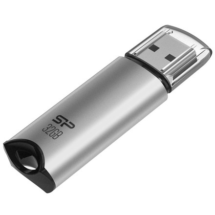 USB Flash disk Silicon Power Marvel M02 32 GB USB 3.2 Gen 1 - stříbrný