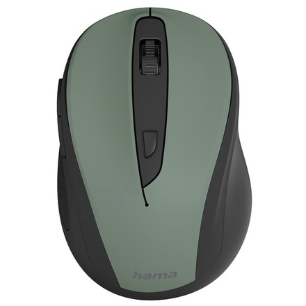 Počítačová myš Hama MW-400 V2 optická/ 6 tlačítek/ 1600DPI - černá/ zelená
